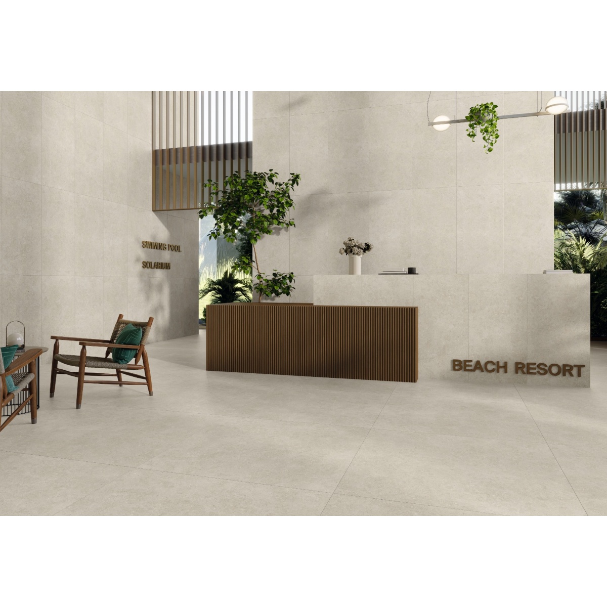 ΠΛΑΚΑΚΙ ΓΡΑΝΙΤΗΣ ΟΥΛΙΣΕ ΜΠΕΖ 60x120cm ΜΑΤ RECTIFIED ΠΡΩΤΗΣ ΠΟΙΟΤΗΤΑΣ - Image 2