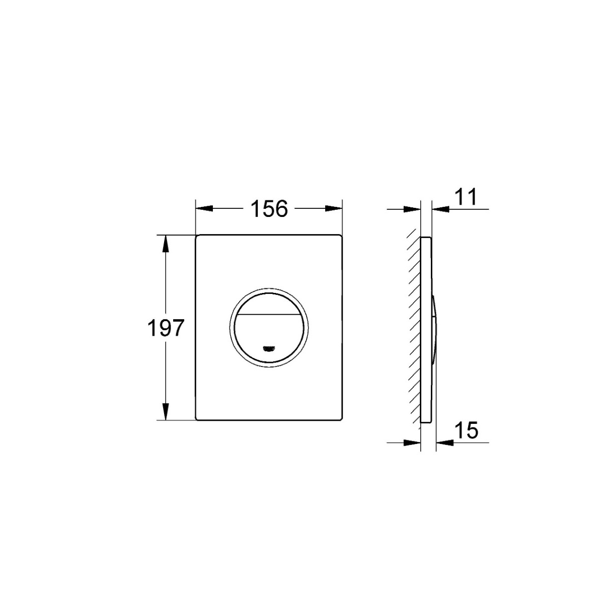 ΠΛΑΚΕΤΑ GROHE 38765SH0 NOVA COSMOPOLITAN ALPINE WHΙΤΕ - Image 2