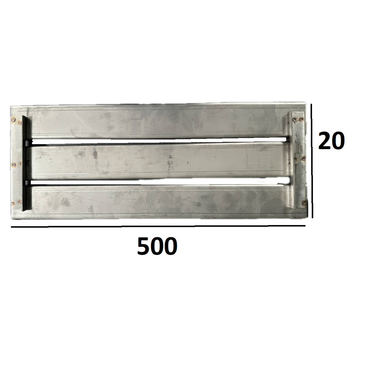ΚΑΝΑΛΙ ΔΙΠΛΗΣ ΣΧΙΣΜΗΣ 5494 INOX 304 20x50cm - Image 2