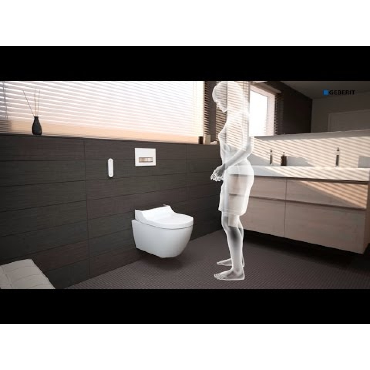 ΧΕΙΡΙΣΤΗΡΙΟ ΛΕΚΑΝΗΣ AQUACLEAN TUMA COMFORT ΛΕΥΚΟ GEBERIT - Image 3