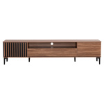 ΕΠΙΠΛΟ ΤΗΛΕΟΡΑΣΗΣ ΣΕΙΡΑ HARRY HM18008.01 ΜΕΛΑΜΙΝΗ ΦΥΣΙΚΟ ΞΥΛΟΥ-ΜΑΥΡΟ 200x40x47,5Υεκ. - Image 2
