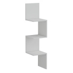 ΕΠΙΤΟΙΧΙΑ ΓΩΝΙΑΚΗ ΡΑΦΙΕΡΑ ILLUSION HM8935.12 ΜΕΛΑΜΙΝΗ ΣΕ ΛΕΥΚΟ 25x25x105,4Υεκ. - Image 2