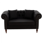 ΚΑΝΑΠΕΣ 2ΘΕΣΙΟΣ Τ. CHESTERFIELD CIELLE ΣΕ ΧΡΩΜΑ ΚΑΦΕ HM3184.03 152x85x80 εκ. - Image 2