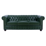 ΚΑΝΑΠΕΣ 3ΘΕΣΙΟΣ T.CHESTERFIELD HM3009.08 ΤΕΧΝΟΔΕΡΜΑ ΚΥΠΑΡΙΣΣΙ 208x90x73 εκ. - Image 2