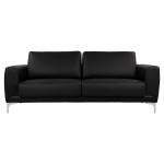 ΚΑΝΑΠΕΣ 3ΘΕΣΙΟΣ KENZIE HM3121.31 ΜΕ ΜΑΥΡΟ PU 190x81x81 εκ. - Image 2