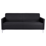 ΚΑΝΑΠΕΣ 3ΘΕΣΙΟΣ NELLIE HM3159.31 ΜΕ ΜΑΥΡΟ PU 163x71x71Υ εκ. - Image 2