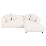 ΚΑΝΑΠΕΣ ΓΩΝΙΑ (ΔΕΞΙΑ) 3-ΘΕΣΙΟΣ GRACE HM3280.02R ΛΕΥΚΟ ΥΦΑΣΜΑ 252x160x70-90Υεκ - Image 2