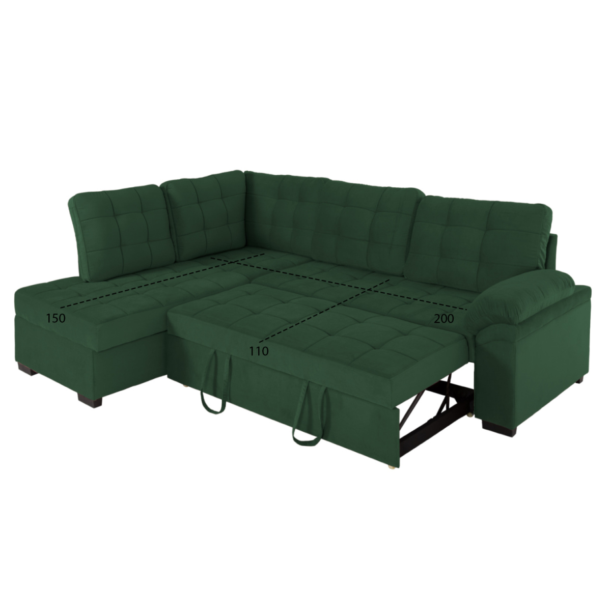 ΚΑΝΑΠΕΣ ΚΡΕΒΑΤΙ JADE HM3144.05L ΑΡΙΣΤΕΡΗ ΓΩΝΙΑ ΣΕ ΚΥΠΑΡΙΣΣΙ ΧΡΩΜΑ 250x180x88Υεκ. - Image 2