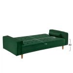 ΚΑΝΑΠΕΣ ΚΡΕΒΑΤΙ SALVADOR HM3150.13 ΒΕΛΟΥΔΟ ΚΥΠΑΡΙΣΣΙ 223X90X80Y εκ. - Image 2