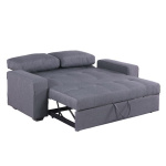 ΚΑΝΑΠΕΣ ΚΡΕΒΑΤΙ KANNA 2ΘΕΣΙΟΣ 176x102x91 εκ.HM3082.10 ΜΕ ΓΚΡΙ ΥΦΑΣΜΑ - Image 2