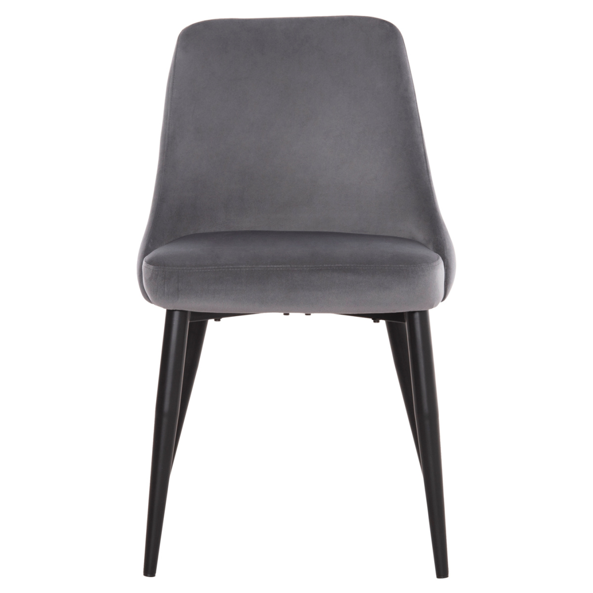 ΚΑΡΕΚΛΑ SERENITY HM8527.11 ΒΕΛΟΥΔΟ ΓΚΡΙ ΜΕ ΜΑΥΡΑ ΜΕΤΑΛΛΙΚΑ ΠΟΔΙΑ 51x54x83,5Υεκ. - Image 2