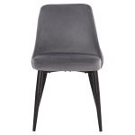 ΚΑΡΕΚΛΑ SERENITY HM8527.11 ΒΕΛΟΥΔΟ ΓΚΡΙ ΜΕ ΜΑΥΡΑ ΜΕΤΑΛΛΙΚΑ ΠΟΔΙΑ 51x54x83,5Υεκ. - Image 2