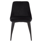 ΚΑΡΕΚΛΑ SERENITY HM8527.14 ΒΕΛΟΥΔΟ ΜΑΥΡΟ ΜΕ ΜΑΥΡΑ ΜΕΤΑΛΛΙΚΑ ΠΟΔΙΑ 51x54x83,5Υεκ. - Image 2
