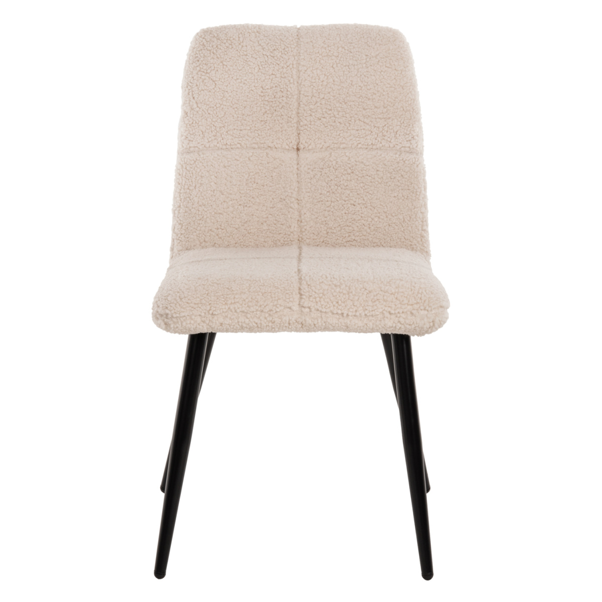 ΚΑΡΕΚΛΑ SHELLY HM8590.02 ΛΕΥΚΟ TEDDY ΥΦΑΣΜΑ ME ΜΕΤΑΛΛΙΚΑ ΜΑΥΡΑ ΠΟΔΙΑ 48x64x87Yεκ. - Image 2