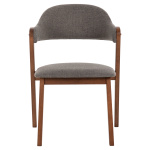 ΚΑΡΕΚΛΑ RIDER HM9734.01 RUBBERWOOD ΣΕ ΚΑΡΥΔΙ-ΥΦΑΣΜΑ ΓΚΡΙ 59x59x83Yεκ. - Image 2