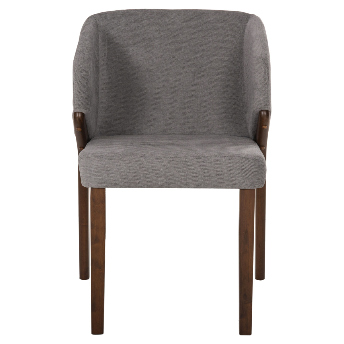 ΚΑΡΕΚΛΑ RADDER HM9749 RUBBERWOOD ΣΕ ΚΑΡΥΔΙ-ΓΚΡΙ ΥΦΑΣΜΑ 50x53x77Υεκ. - Image 2