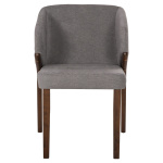 ΚΑΡΕΚΛΑ RADDER HM9749 RUBBERWOOD ΣΕ ΚΑΡΥΔΙ-ΓΚΡΙ ΥΦΑΣΜΑ 50x53x77Υεκ. - Image 2