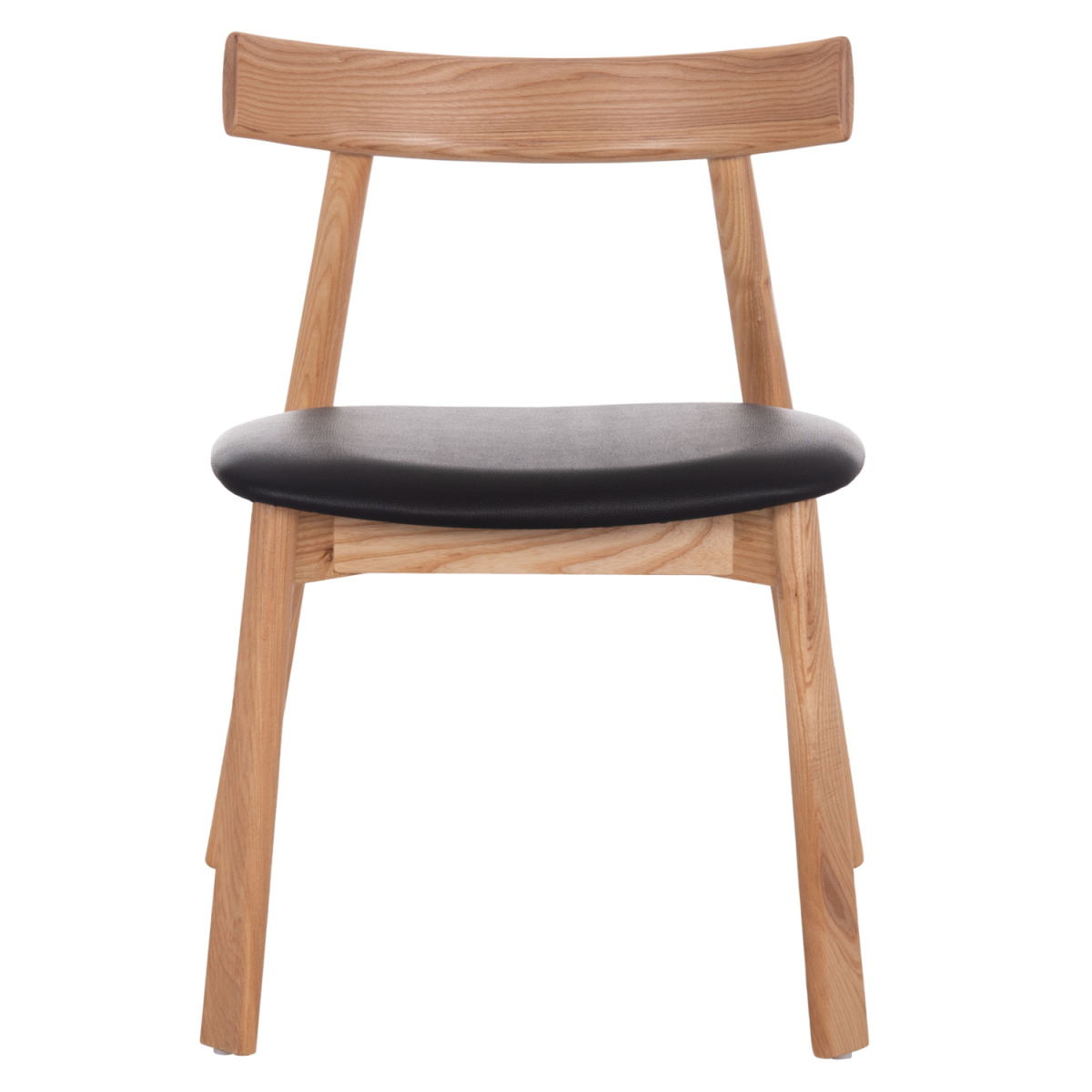 KΑΡΕΚΛΑ ΤΡΑΠΕΖΑΡΙΑΣ SEKAN HM18245.04 RUBBERWOOD-ΜΑΥΡΟ PU 60x54x72Υεκ - Image 2