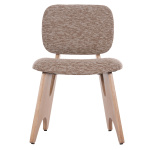 ΚΑΡΕΚΛΑ ΤΡΑΠΕΖΑΡΙΑΣ BELLISI HM18248.01 ΚΑΦΕ ΥΦΑΣΜΑ-PLYWOOD ΧΡΩΜΑ ΔΡΥΟΣ 53x56x78Υεκ. - Image 2