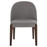 ΚΑΡΕΚΛΑ ΤΡΑΠΕΖΑΡΙΑΣ RAMMER HM9744.01 RUBBERWOOD ΣΕ ΚΑΡΥΔΙ-ΓΚΡΙ ΥΦΑΣΜΑ 57x55x86Υεκ. - Image 2