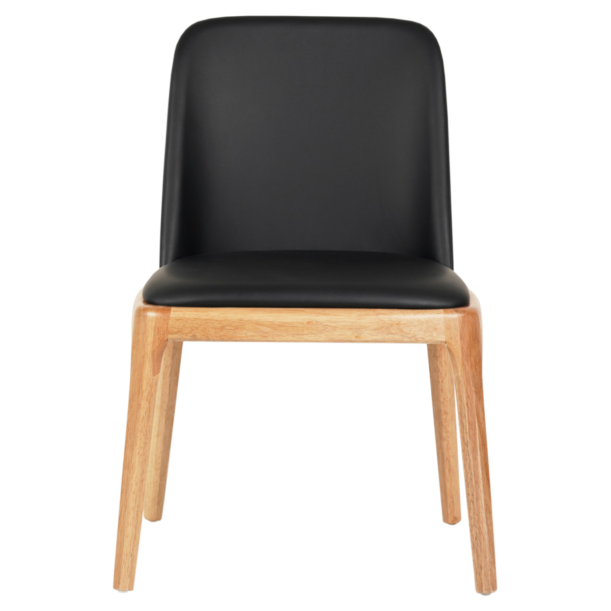 KΑΡΕΚΛΑ ΤΡΑΠΕΖΑΡΙΑΣ FURLAN HM9944.01 RUBBERWOOD-ΜΑΥΡΟ PU 54,5x58x86Υεκ - Image 2