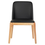 KΑΡΕΚΛΑ ΤΡΑΠΕΖΑΡΙΑΣ FURLAN HM9944.01 RUBBERWOOD-ΜΑΥΡΟ PU 54,5x58x86Υεκ - Image 2
