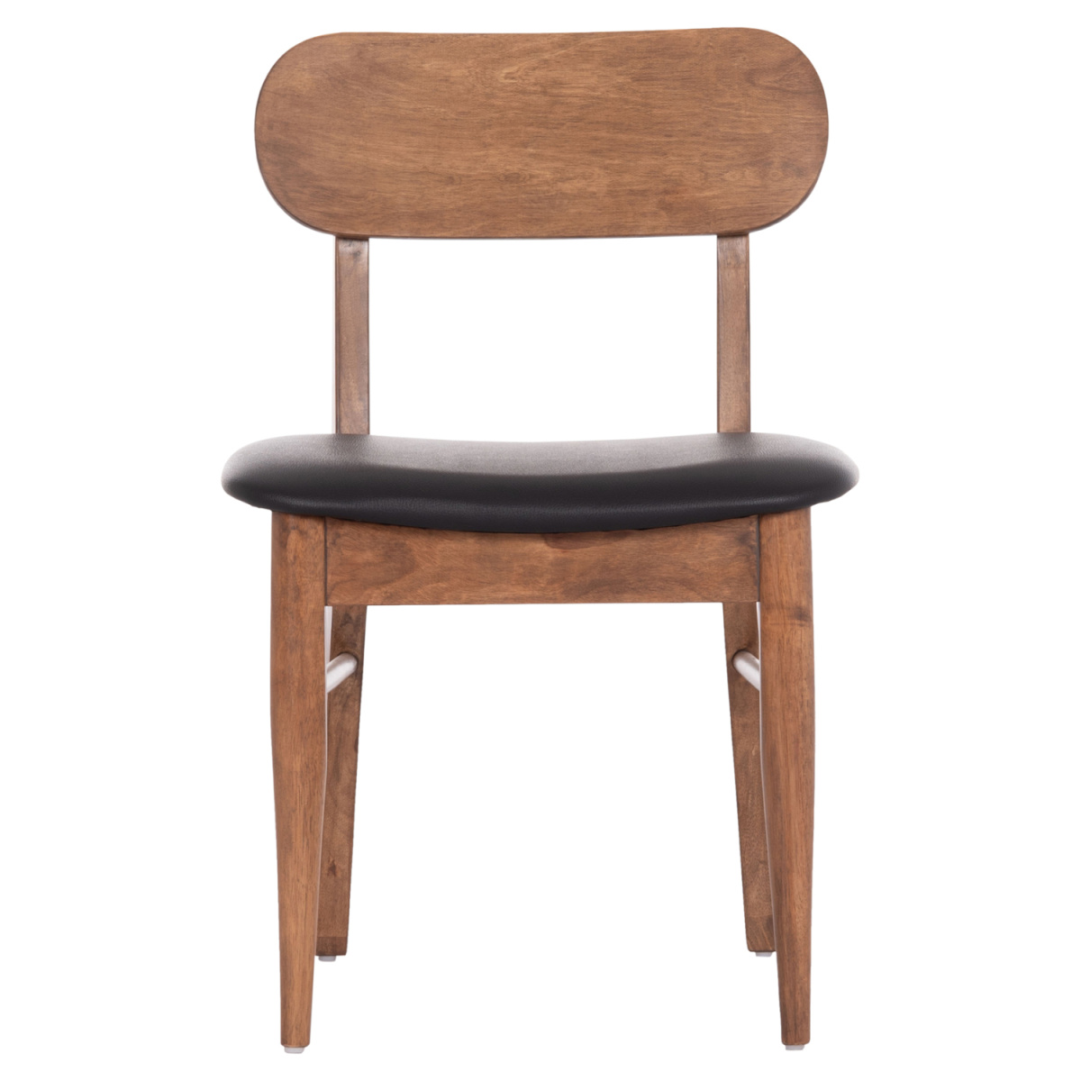 KΑΡΕΚΛΑ ΤΡΑΠΕΖΑΡΙΑΣ SEKOR HM9945.03 ΚΑΡΥΔΙ RUBBERWOOD-ΜΑΥΡΟ PU 51x48x79Υεκ - Image 2