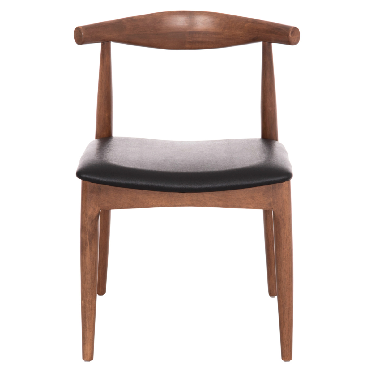 KΑΡΕΚΛΑ ΤΡΑΠΕΖΑΡΙΑΣ ALOR HM9947.03 RUBBERWOOD ΚΑΡΥΔΙ-ΜΑΥΡΟ PU 55x51x75Υεκ - Image 2