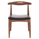KΑΡΕΚΛΑ ΤΡΑΠΕΖΑΡΙΑΣ ALOR HM9947.03 RUBBERWOOD ΚΑΡΥΔΙ-ΜΑΥΡΟ PU 55x51x75Υεκ - Image 2