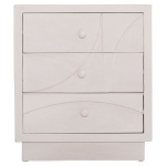 ΚΟΜΟΔΙΝΟ ΣΕΙΡΑ SANTORINI HM18047 MDF ΣΕ ΥΠΟΛΕΥΚΟ ΧΡΩΜΑ-3 ΣΥΡΤΑΡIA 48x38x55,5Υεκ. - Image 2