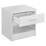 ΚΟΜΟΔΙΝΟ ΜΕ 1 ΣΥΡΤΑΡΙ LANEY ΛΕΥΚΟ HM2345.05 45x35,5x47 εκ. - Image 2