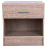 ΚΟΜΟΔΙΝΟ ΜΕ 1 ΣΥΡΤΑΡΙ LANEY SONAMA 45x35,5x47Υ εκ. HM2345.01 - Image 2