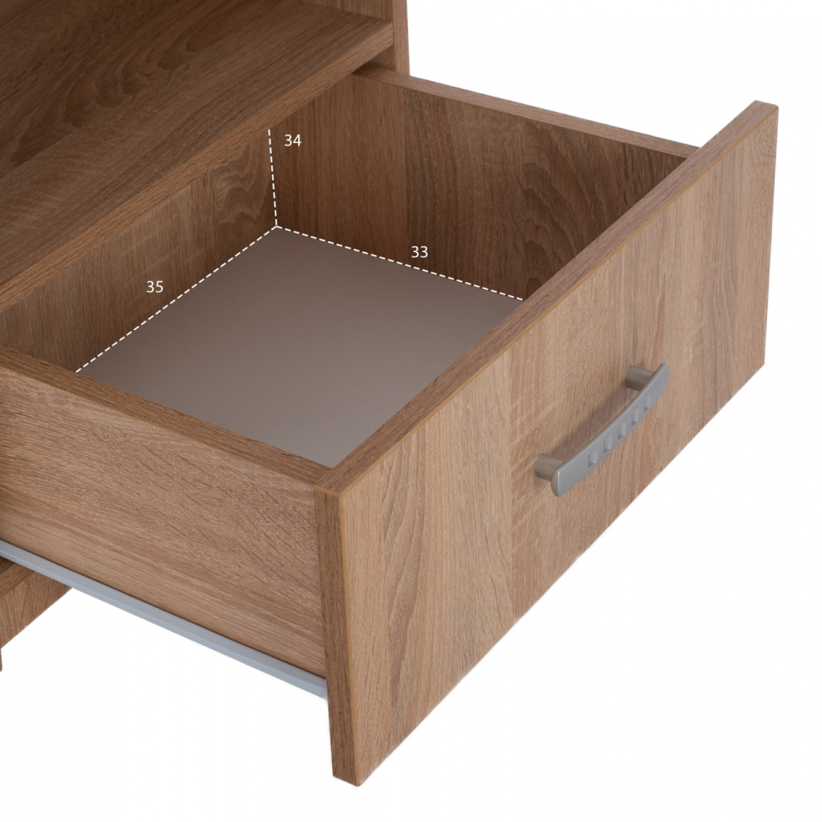 ΚΟΜΟΔΙΝΟ ΜΕ ΣΥΡΤΑΡΙ ADLER SONAMA OAK HM2431.01 45x40x48 εκ. - Image 2