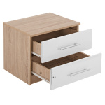 ΚΟΜΟΔΙΝΟ ΜΕΛΑΜΙΝΗΣ HM2220.06 SONAMA - ΛΕΥΚΟ 48x40,5x41,5 εκ. - Image 2
