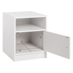 ΚΟΜΟΔΙΝΟ ΜΕΛΑΜΙΝΗΣ MALORY HM2205.05 ΛΕΥΚO 40x40x50Yεκ. - Image 2