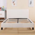 ΚΡΕΒΑΤΙ BECCA 150x200 εκ. ΜΕ PU ΛΕΥΚΟ HM553.01 - Image 2