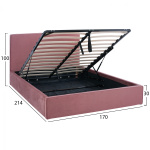 ΚΡΕΒΑΤΙ ALLIE HM584.12 160Χ200 ΜΕ ΑΠΟΘΗΚΕΥΤΙΚΟ ΧΩΡΟ ΣΑΠΙΟ ΜΗΛΟ - Image 2