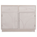 ΜΠΟΥΦΕΣ ΣΕΙΡΑ SANTORINI HM18046 MDF ΣΕ ΥΠΟΛΕΥΚΟ ΧΡΩΜΑ-2 ΣΥΡΤΑΡΙΑ & 2 ΠΟΡΤΕΣ 107x38x82,5Υεκ. - Image 2