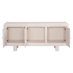 ΜΠΟΥΦΕΣ ΣΕΙΡΑ SANTORINI HM18068 MDF ΣΕ ΥΠΟΛΕΥΚΟ ΧΡΩΜΑ-3 ΠΟΡΤΕΣ 140x38x64Υεκ. - Image 2