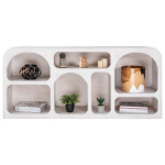 ΜΠΟΥΦΕΣ HANDYR HM9705 ΜΑΣΙΦ ΞΥΛΟ MANGO ΣΕ ΛΕΥΚΟ ΧΡΩΜΑ 165x35x75Yεκ. - Image 2