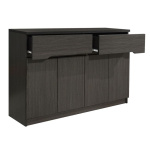 ΜΠΟΥΦΕΣ JOLENE HM2234.01 2 ΣΥΡΤΑΡΙΑ & 4 ΠΟΡΤΕΣ ZEBRANO 120X40X80εκ. - Image 2