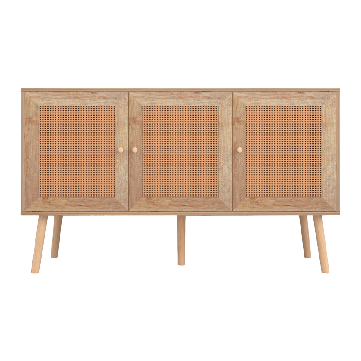 ΜΠΟΥΦΕΣ ΜΕΛΑΜΙΝΗΣ COLM- ΣΥΝΘ. RATTAN ΣΤΙΣ ΠΟΡΤΕΣ HM9220.11 120Χ39Χ70Υεκ. - Image 2