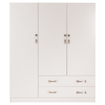 ΝΤΟΥΛΑΠΑ 3ΦΥΛΛΗ CARLY HM384.05 ΜΕ ΔΥΟ ΣΥΡΤΑΡΙΑ ΛΕΥΚΗ 150X55Χ180Υεκ. - Image 2