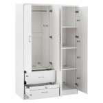 ΝΤΟΥΛΑΠΑ 4ΦΥΛΛΗ ME 2 ΣΥΡΤΑΡΙΑ BLAKELY HM339.05 ΛΕΥΚΗ 120Χ42,5Χ180,5 εκ. - Image 2
