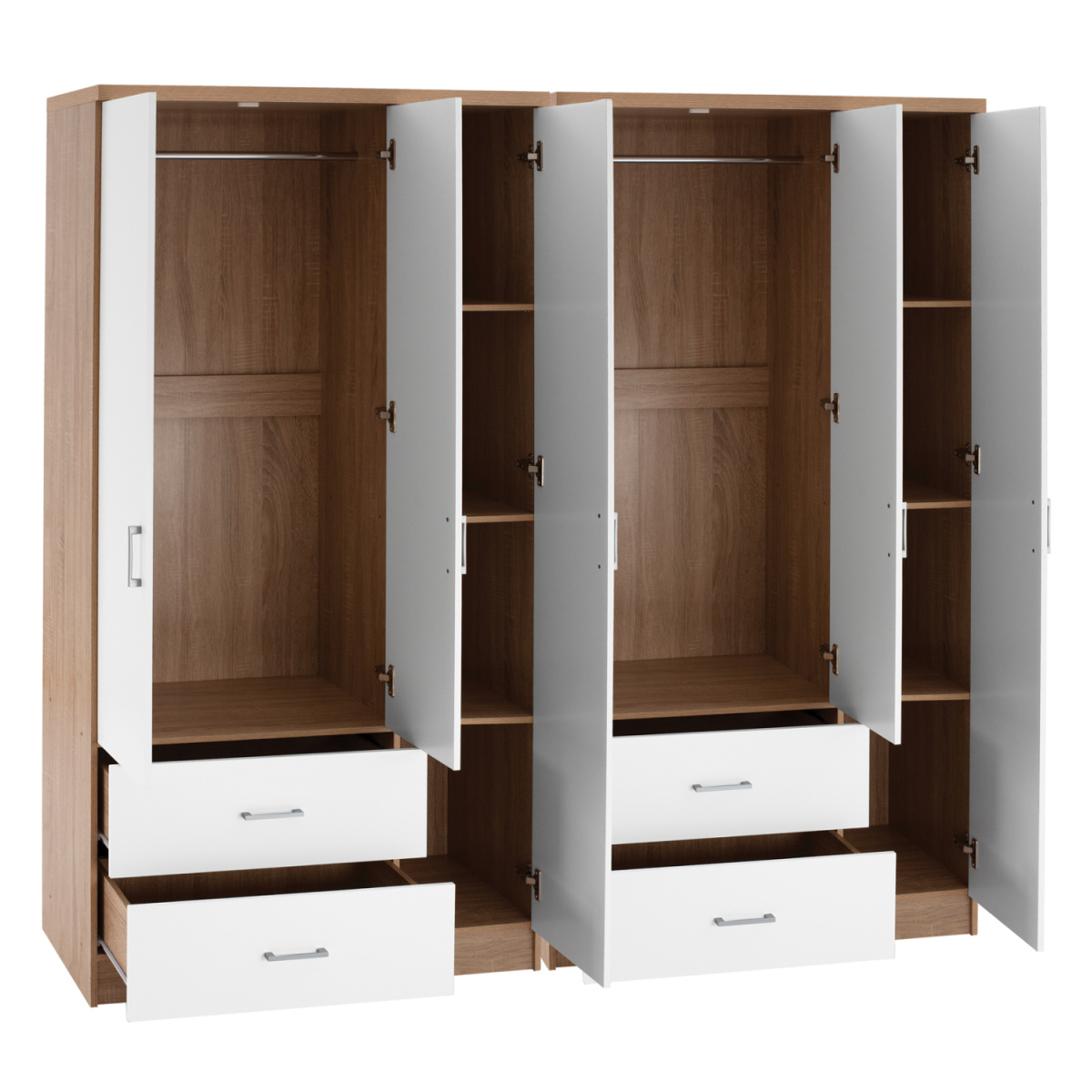ΝΤΟΥΛΑΠΑ 6ΦΥΛΛΗ CAESAR HM21236.02 ΜΕΛΑΜΙΝΗ SONAMA & ΛΕΥΚΟ 180x42,5Χ181Υεκ. - Image 2