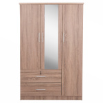 ΝΤΟΥΛΑΠΑ ΜΕ ΚΑΘΡΕΦΤΗ & ΣΥΡΤΑΡΙΑ JARRY HM2485.11 SONAMA OAK ΜΕΛΑΜΙΝΗ 119x48x183Υεκ - Image 2