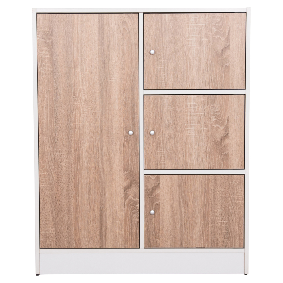 ΝΤΟΥΛΑΠΙ ΜΕ 4 ΑΠΟΘ.ΧΩΡΟΥΣ MATIN HM2479.01 SONAMA OAK-ΛΕΥΚΗ ΜΕΛΑΜΙΝΗ 80x39,5x99,5Υεκ - Image 2
