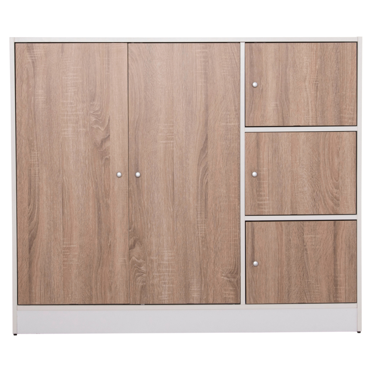 ΝΤΟΥΛΑΠΙ ΜΕ 4 ΑΠΟΘ.ΧΩΡΟΥΣ MATIN HM2480.01 SONAMA OAK-ΛΕΥΚΗ ΜΕΛΑΜΙΝΗ 117x39,5x99,5Υεκ - Image 2