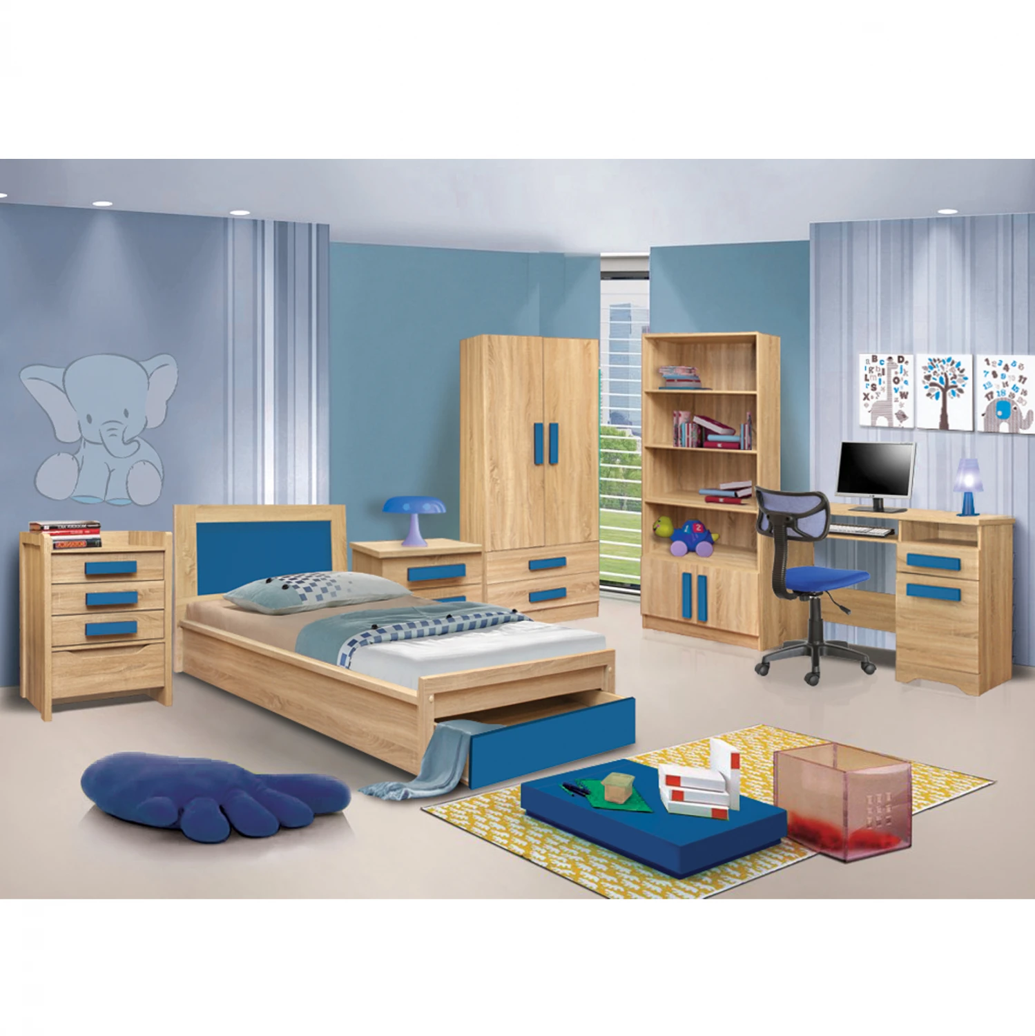 paidiko-domatio-playroom-sonama-siel ΠΑΙΔΙΚΟ ΔΩΜΑΤΙΟ PLAYROOM SONAMA-ΣΙΕΛ 48X40X39.2 cm - Image 1