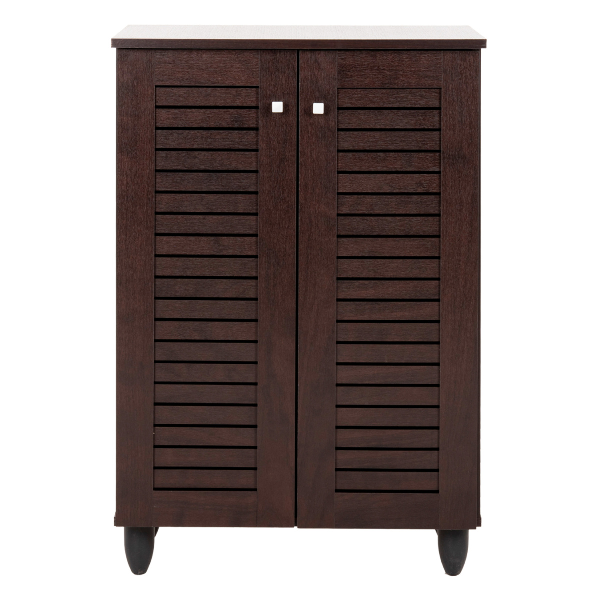 ΠΑΠΟΥΤΣΟΘΗΚΗ-ΝΤΟΥΛΑΠΑ PROLLY HM9608.01 ΜΕΛΑΜΙΝΗ WENGE-2ΠΟΡΤΕΣ-4ΡΑΦΙΑ 60x34x88Υεκ. - Image 2